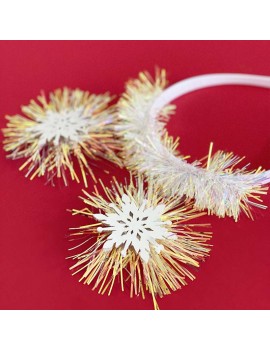 serre tete snow flocon glitters accessoire noel christmas fenua shopping