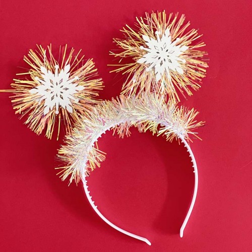 serre tete snow flocon glitters accessoire noel christmas fenua shopping