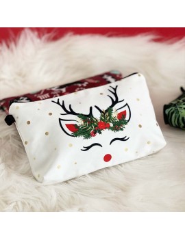 trousse de toilette noel renne paresseux  beauté noel christmas fenua shopping