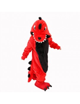 combinaison dragon rouge dinosaure red kids enfant black noir doux dormir tahiti fenua shopping