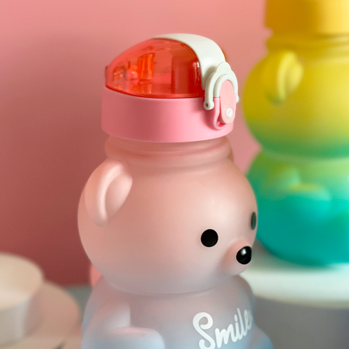 gourde ourson color kids bouteille paille enfant boisson tahiti fenua shopping