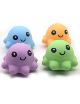 squishy octopus kawaii coloré à malaxer