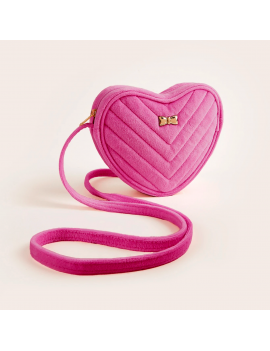 sac coeur heart rose fushia pink tendance chic bag rangement tahiti fenua shopping