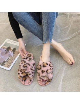 chaussons léopard pastel fluffy girly tahiti fenua shopping