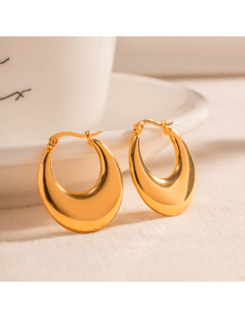 boucles d'oreilles hoop earrings bijoux bijou gold or tahiti nessa