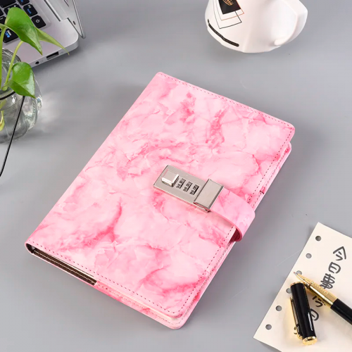 notebook cadenas marbre marble chiffre journal intime papeterie tahiti fenua shopping