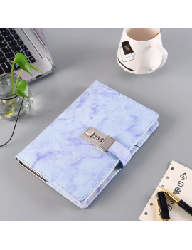 notebook cadenas marbre marble chiffre journal intime papeterie tahiti fenua shopping