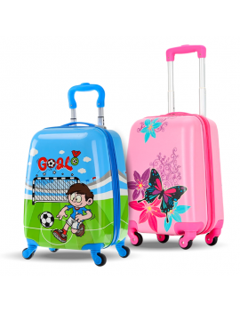 valise rectangle kids enfant bag travel football papillon butterfly tahiti fenua shopping