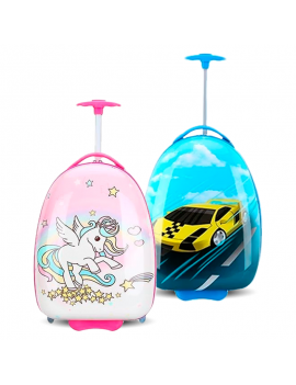 valise ovale kids enfant licorne voiture unicorn car travel bag voyage tahiti fenua shopping