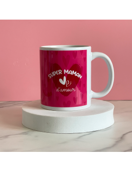 tasse super maman mom mum wonder woman fete des meres idée cadeau mug vaisselle boisson cafe tahiti fenua shopping