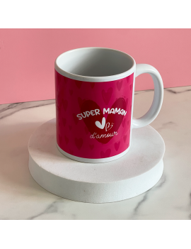 tasse super maman mom mum wonder woman fete des meres idée cadeau mug vaisselle boisson cafe tahiti fenua shopping