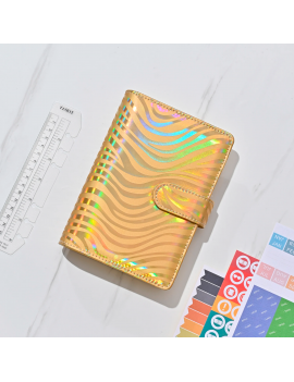 organizer planner A6 wave notebook papeterie glossy shinny tahiti fenua shopping