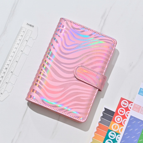 organizer planner A6 wave notebook papeterie glossy shinny tahiti fenua shopping