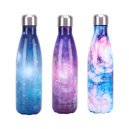 bouteille galaxie galaxy espace space isotherme acier inoxydable fresh drink boisson etoiles tahiti fenua shopping