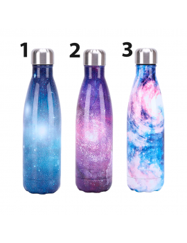 bouteille galaxie galaxy espace space isotherme acier inoxydable fresh drink boisson etoiles tahiti fenua shopping