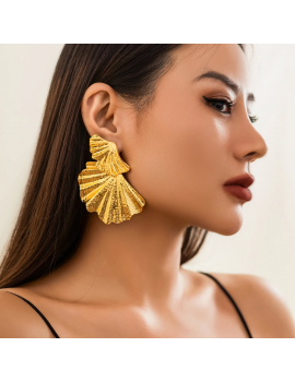 boucles d'oreilles gold shell or doré bijoux jewelry accessoire beauté tahiti fenua shopping