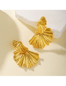 boucles d'oreilles gold shell or doré bijoux jewelry accessoire beauté tahiti fenua shopping