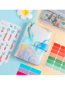 budget planner A6 marble argent économie tahiti fenua shopping