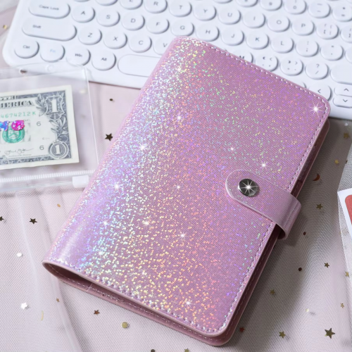 budget planner A6 shinny sparkle economies finances color tahiti fenua shopping