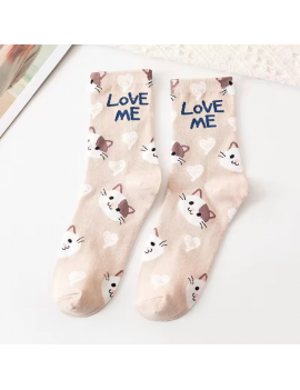 chaussettes love me socks cocooning bien au chaud doux ourson tahiti fenua shopping