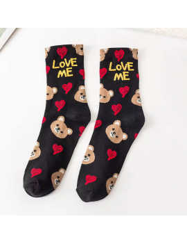 chaussettes love me socks cocooning bien au chaud doux ourson tahiti fenua shopping