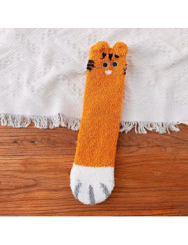 chaussettes fluffy cat chat doux confortable socks bien au chaud cocooning tahiti fenua shopping