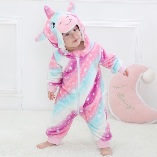 combinaison baby bebe pyjama chaud cocooning habillement licorne unicorn tahiti fenua shopping