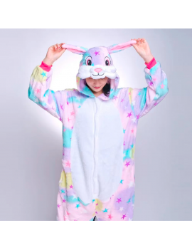 combinaison lapin adulte rainbow stars étoiles pyjama cocooning bien au chaud tahiti fenua shopping