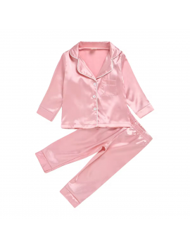 pyjama satin kids enfant rose pink cocooning tahiti fenua shopping