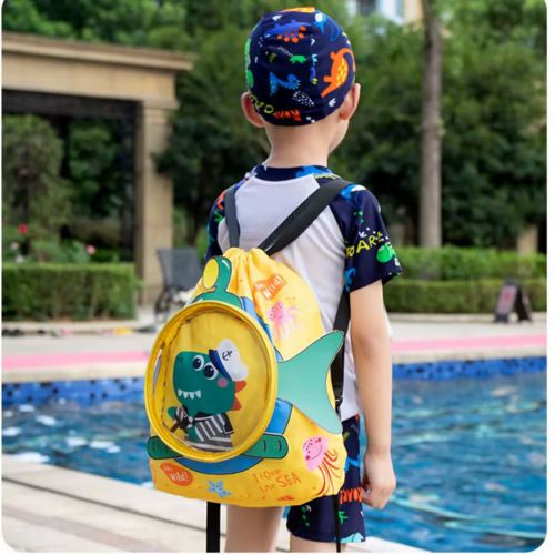 sac à dos piscine dino licorne lapin pour enfant kids chez Fenua Shopping