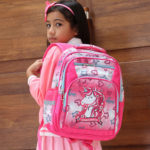 sac à dos fille licorne rose école rentrée scolaire back to school bag kids fenua shopping tahiti