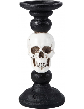 déco support bougie halloween decor skull squelette tahiti fenua shopping