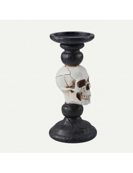 déco support bougie halloween decor skull squelette tahiti fenua shopping