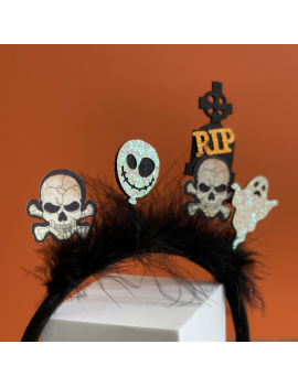 serre tete cheveux coiffure halloween rip cimetière fenua shopping