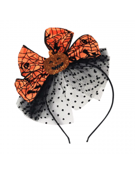 serre tete nœud citrouille headband pumpkin orange accessoire cheveux tahiti fenua shopping