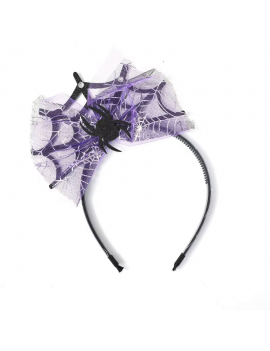 serre tete purple spider araignée headband cheveux accessoire halloween tahiti fenua shopping