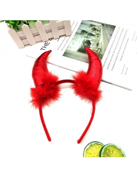 serre tete diablotin diable evil cornes rouges halloween devil cheveux accessoire tahiti fenua shopping