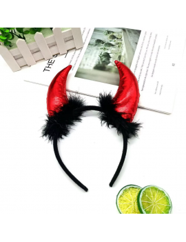 serre tete diablotin diable evil cornes rouges halloween devil cheveux accessoire tahiti fenua shopping