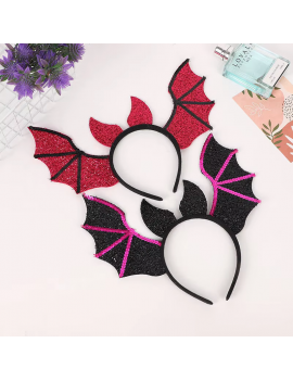 serre tete chauve souris rouge red halloween party accessoire cheveux tahiti fenua shopping