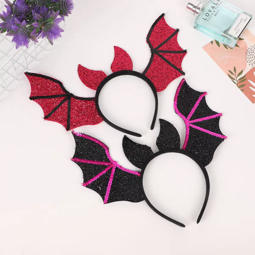 serre tete chauve souris rouge red halloween party accessoire cheveux tahiti fenua shopping