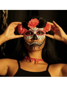 masque flower muerta halloween accessoire tete tahiti fenua shopping