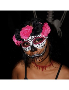 masque flower muerta halloween accessoire tete tahiti fenua shopping