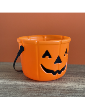 seau pumpkin bonbons fête halloween accessoire fenua shopping