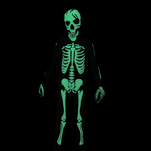 costume squelette skull glow phosphorescent combinaison déguisement fenua shopping halloween