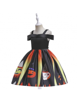 robe citrouille tenue costume halloween pumpkin enfant kids tahiti fenua shopping