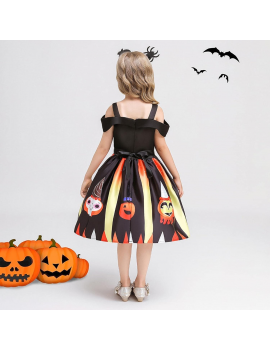 robe citrouille tenue costume halloween pumpkin enfant kids tahiti fenua shopping