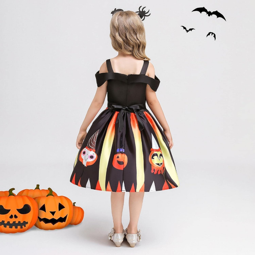 robe citrouille tenue costume halloween pumpkin enfant kids tahiti fenua shopping