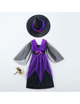 costume sorciere robe violet purple witch tenue halloween dress tahiti fenua shopping