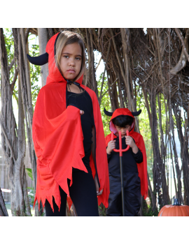 cape diable diablotin capuche tenue costume deguisement halloween tahiti fenua shopping