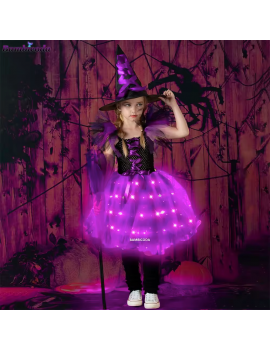 costume sorcière light witch lumineux violet rose pink purple deguisement tahiti fenua shopping